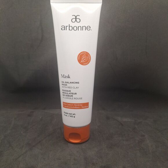 Arbonne Oil Balancing Mask with Red Clay 5 oz - Picture 1 of 6